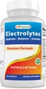 Bedste Naturals Electrolytes Hydrate- Balance- Sustain Premium Formel 240 kapsler. Gluten Free og ikke-GMO.