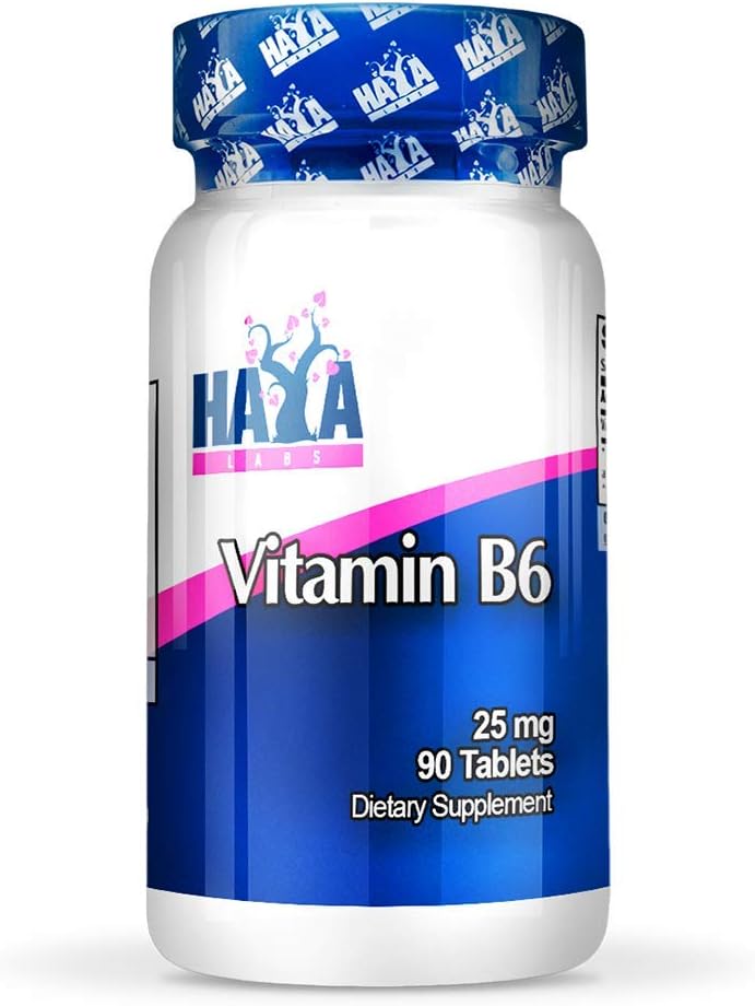 HAYA LABS B6-vitamin / 25 mg / 90 tabletter. Energi og sundt immunsystem, energi & performance support, Metabolisme af kulhydrater
