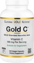California Gold Nutrition Gold C USP Grade vitamin C tillæg - immunforsvar & årstid Wellness - Vegetarisk Friendly - Gluten Free, Non- GMO - 500 mg - 240 Veggie Kapsler