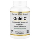 California Gold Nutrition Gold C USP Grade vitamin C tillæg - immunforsvar & årstid Wellness - Vegetarisk Friendly - Gluten Free, Non- GMO - 500 mg - 240 Veggie Kapsler