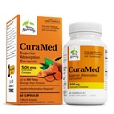 Terry naturligt CuraMed 500mg - Antioxidant supplement til hjerne & immunforsvar - supplement til Curcumin & gurkemeje Essential Oil - Urteleverstøtte - 60 Softgels