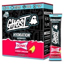 GHOST Hydration Pakninger, Sonic Cherry Limeade, 24 sticks, Electrolyte Powder - Drik mix supplement med Magnesium, Kalium, Calcium, C-vitamin - Vegansk Friendly, Fri for Soja, Sukker & Gluten