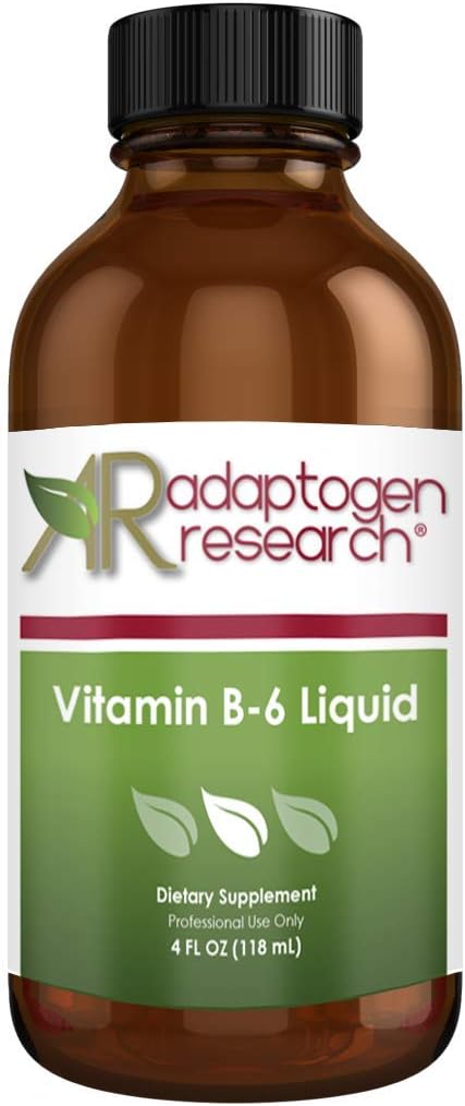 Vitamin B6 Liquid 50mg med Magnesium + Zink125; Adaptogen Research