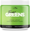 Tonic Green Powder Vitamin Boost tillæg Officiel Formel - Natural Green Blend Energy Supplement Extra Strength - BCAA L- Glutamin Vitamin B6, Revolutionary Energy Fix Solution Anmeldelser (1 pakke)