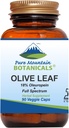 Pure Mountain Botanicals Olive Leaf Extract Kapsler - Kosher Vegan Caps Nu med 400mg Organic Olive Leaf og Potent Extract Supplement