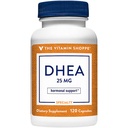 Vitamin Shoppe DHEA 25MG, Hormonal og sund aldring støtte til både mænd og kvinder, én gang dagligt (120 kapsler)
