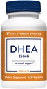 Vitamin Shoppe DHEA 25MG, Hormonal og sund aldring støtte til både mænd og kvinder, én gang dagligt (120 kapsler)