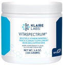 Klaire Labs SFI Health VitaSpectrum Powder - Børns Multivitamin / Mineral med 23 essentielle næringsstoffer i Berry- Pomegranate for Kids, Ingen kobber, jern, Gluten eller Casein (30 Servere, 171 Bedste)