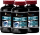 druefrøekstrakt økologisk - ADVANCED VISION FORMULA - taurin aminosyre, Forbedrer Vision, Lutein og Zeaxanthin, økologiske øjne kosttilskud til voksne over 50, mælk tidsel organisk - 3 flasker 180Caps