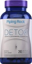 Piping Rock Detox Cleanse Capsules Measures 124; 240 piller Measures 124; Herbal Complex Measures 124; Lean Formel Measurement 124; med Mælkeolie Root Extract, Psyllium Husk, og Milk Thistle Measurement 124; Non-GMO, Gluten Free Supplement