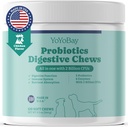 Probiotika til hunde, Hundeprobiotika og Prebiotika med enzymer, for Gut & fordøjelsessygdomme og Gær Balance, Support Immunsystem, Kylling Flavor, 120 Soft Chews
