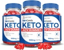 (3 Pack) Slim Candy Keto ACV Gummies Advanced Formula 1000MG SlimCandy Keto Gummies Apple Cider Vinegar Formulated with Pomegranate Beet Juice Powder B12 Vegan Non GMO 180 Gummys