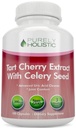 Tart Cherry Extract Kapsler 1.000mg - 180 Kapsler, 3 måneders forsyning - Blend med Tart Cherry og Selleri Seed Powder