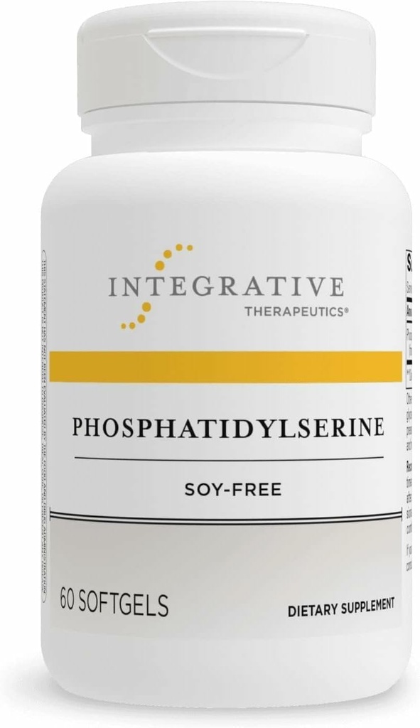 Integrativ terapi Phosphatidylserin - Brain Function Support Supplement * - Understøtter sund stress Response * - Gluten- Free, Soy- Free & Dairy- Free - 60 Softgels (60 Servere)