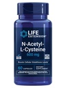 Life Extension N- Acetyl- L- Cystein (NAC), immunrespons, respiratorisk sundhed, leversundhed, NAC 600 mg, antioxidant Defense, Gratis radikaler, Let at Absorb, 60 kapsler