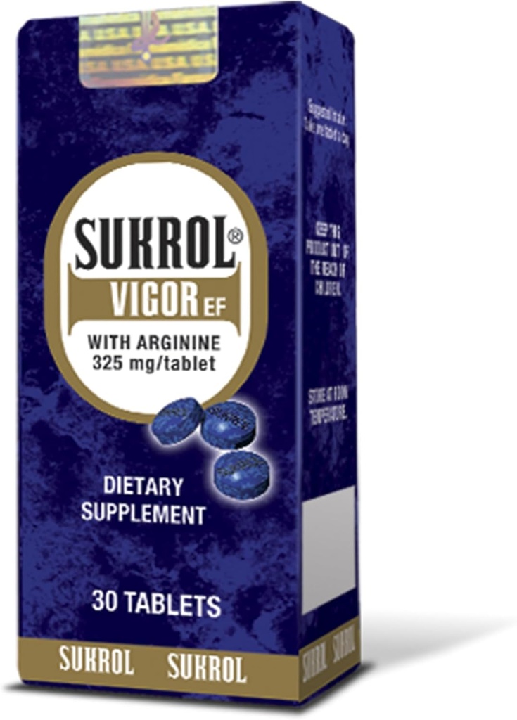 Sukrol Vigor Dietary Supplement 30 Tabs - Tabletas Multivitaminicas (Pack of 1)