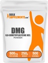 BulkSupplements.com DMG Powder - as N, N- Dimethylglycin HCl, DMG Supplement - Gluten Free, 500mg per Serving, 250g (8,8 oz) (pakning med 1)