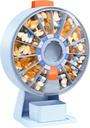 Daviky Pill Dispenser Daglig, Stor Pill Organizer med Wall- monteret eller stående brug, 14 dages Pill Container, Trykknap Design, Ugentlig Pill Box for Vitamin, Medicin, tillæg, Fish Oil (blå)