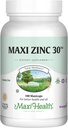 Zink 30 - Zink Vitamin med Enzymax for Enhanced Absorption - Højeste potens immunforsvar - Glycinate Chelated Zink Kosher Made in USA - 100 Count Capsules