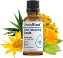 N Labs Arctic Blast Premium topic Pain Relief Drops - Hurtig Absorbing DMSO, Menthol & Campher til tilbage, Knee, Shoulder, Joint & Muscle Pain - Cooling Rub Formel - Made in USA - 1 fl oz