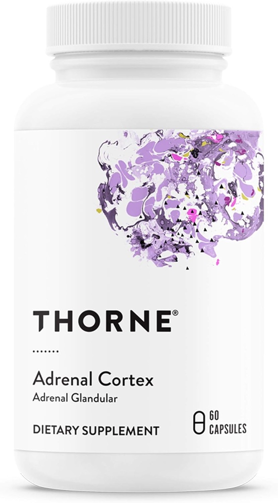 THORNE - Adrenal Cortex - Supplement til Cortisol Management - Support Sund Adrenal Gland Funktion, immunsystem, stresshåndtering, Træthed & Metabolisme * - 60 kapsler