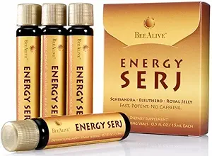Energi SERJ med Schisandra, Eleuthero og Royal Jelly til ingen koffein Energy Boost