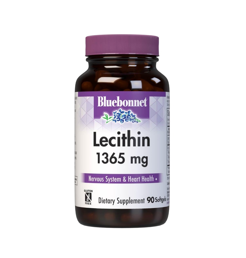 Bluebonnet Lecithin 1365mg, 90 Tælling