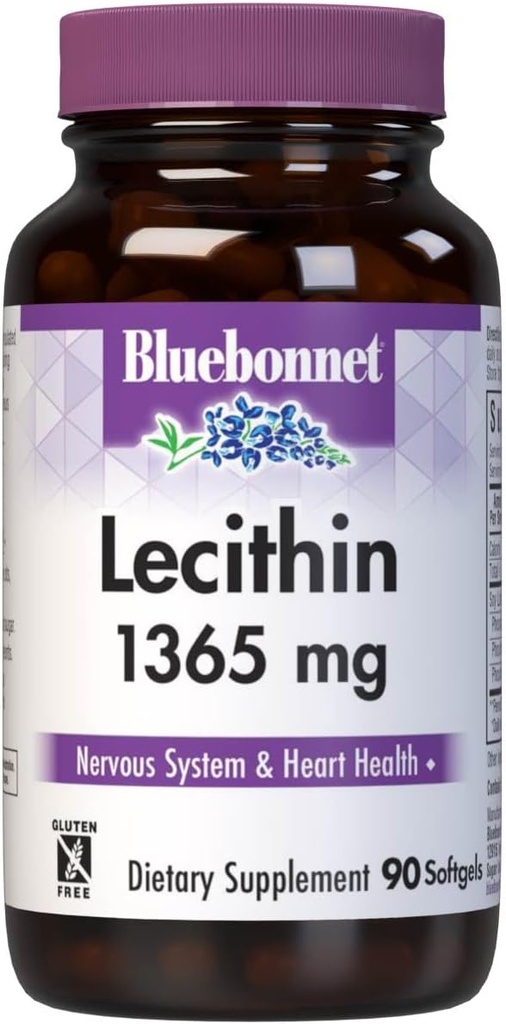 Bluebonnet Lecithin 1365mg, 90 Tælling