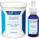 Claire Labs Ther- Biotic Synbiotic Probiotic (30 kapsler) & Michelized Vitamin A Liquid (1 oz / 600 Servere) 5000 IE Bundle - fordøjelig sundhed & immunforsvar - Hypoallergen 2 produktsæt