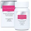 Nu hvid S- acetyl glutathion Ny forbedret formel hudblegning 30 kapsler