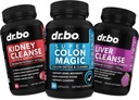 Colon Cleanser Detox & Nyre Lever Rengøring - 15 dag Colon Rengøring piller Probiotisk, Nyre Lever Detox tillæg - tarmbevægelse Kosttilskud, Nyrer, Bstige Urinar Tract Gallblære piller
