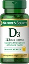 Nature 's Bounty Vitamin D3 5000 IE Softgels, Rapid Release, immunforsvar, D-vitamin kosttilskud, 150 Ct