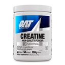 GAT SPORT Creatin monohydrat pulver, 150 Bedste, Styrke, Hjerne Sundhed, GLP1 Support Antioxidant, Endurance, for Mænd & Kvinder, 1 Måned Supply, Unflavored (30 Servere)