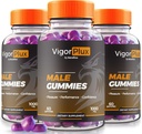 NutraRize (3 Pack) Vigor Plux, VigorPlux Mand Gummies, VigorPlux Gummies for Mænd, All- Natural Supplement til støtte samlede ydeevne og tillid, Official Gummy s Formel Anmeldelser (180 Gummies)