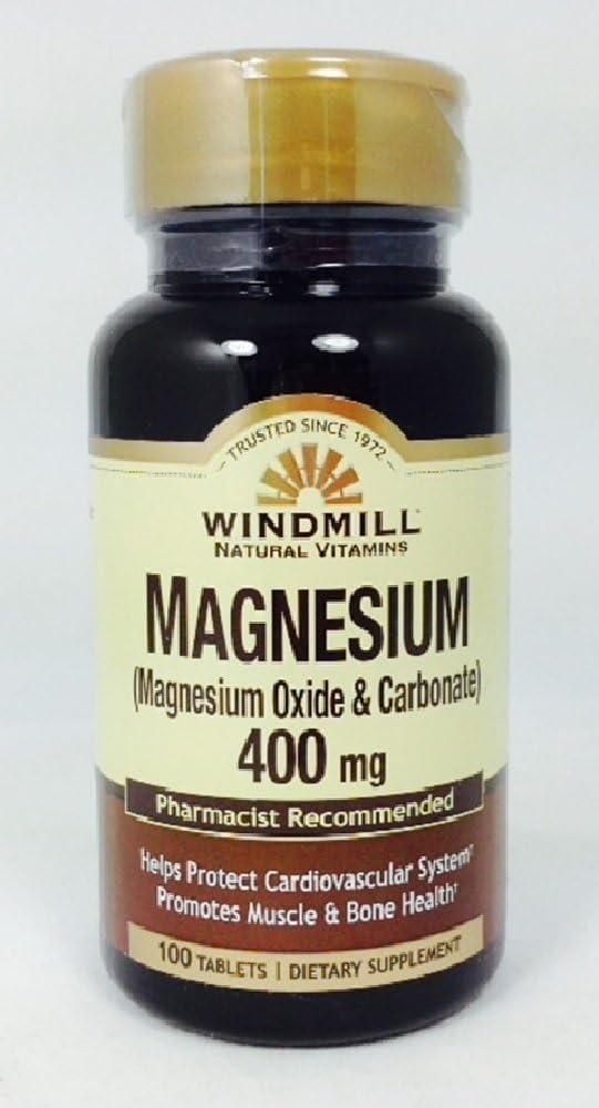 Windmill Magnesium 400 Mg Tablets, 100, 0 Tæl