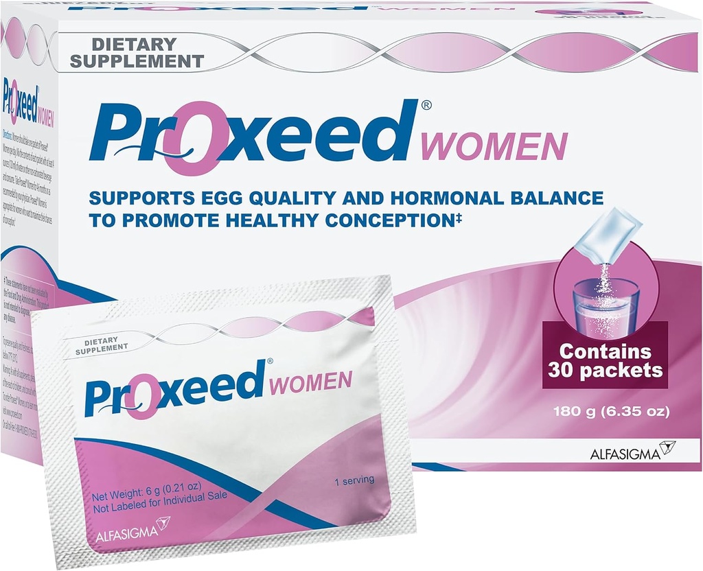 Proxeed ® Women Fertility Supplemented 124; Indeholder folinsyre & andre essentielle vitaminer & næringsstoffer; 124; Understøtter sund konception, ovulation, gæring, og ægkvalitet *