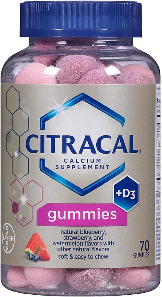 Citracal Calcium Supplement Gummies 70 ea (pakning med 3)