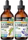 BIO KRAUTER Licens Root Tinktur 4 Fl. Oz. & Lobelia Tincture 4 Fl. Oz.