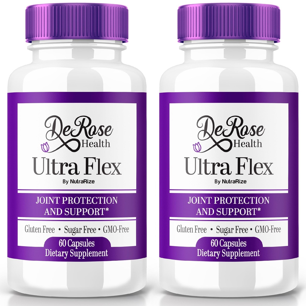 (2 Pack) Ultra Flex kapsler, Advanced Joint Support, Ultra Flex Natural Joint Health Formel, Max Strength Pills for Joint Wellness and Mobility, UltraFlex Vitamin Anmeldelser (120 Kapsler)