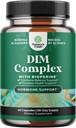 Pure DIM Supplement for Men with Bioperine - DIM Estrogen Blocker for Men for Hormone Balance & Prostate Health - Diindolylmethane Testosterone Complex with Broccoli Florets - 60 Capsules
