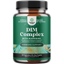 Pure DIM supplement til mænd med Bioperine - DIM østrogen Blocker til mænd for Hormone Balance & Prostata sundhed - Diindolylmethan Testosteron Complex med Broccoli Florets - 60 kapsler