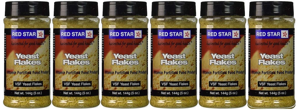 Red Star Nutritional Gær - VSF Mini Flake -- 5 oz Hver (pakke med 6)