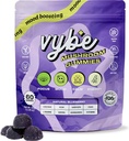 Vybe Daily Nootrop Gummies - 8-1 Mushroom & Adaptogen Brain Supplement for Fokus, Energi, og Mood med Lions Mane, Cordyceps, Reishi, Chaga, Ashwagandha (Blueberry, 60-greve)