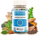 Styrke & krydderier - Thyroid Support, jod supplement med Maca Root, Sea Kelp, Brasilien Nødder og Ashwagandha, 60 kapsler