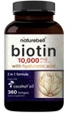 NatureBell Biotin 10000mcg + Hyaluronsyre 25mg