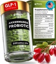 Akkermansia Muciniphila Probiotika 320 Millioner CFU = 124; GLP-1 Probiotika og Prebiotika = 124; Akermansia Probiotika til tarm sundhed = 124; Inulin Prebiotic Fiber Capsules Astaxanthin & Berberine & Chrom 120 tæller