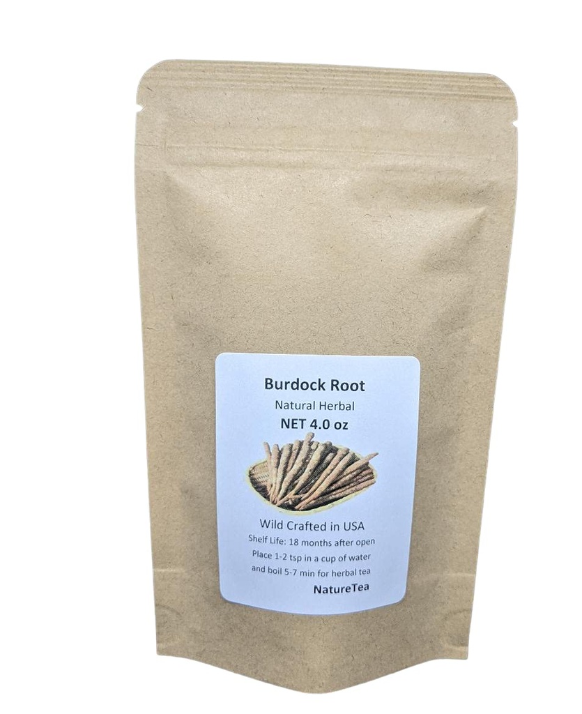 Burdock Root - Arctium lappa Ristet Loose Burdock Root Cut 100% fra Nature (4 oz)