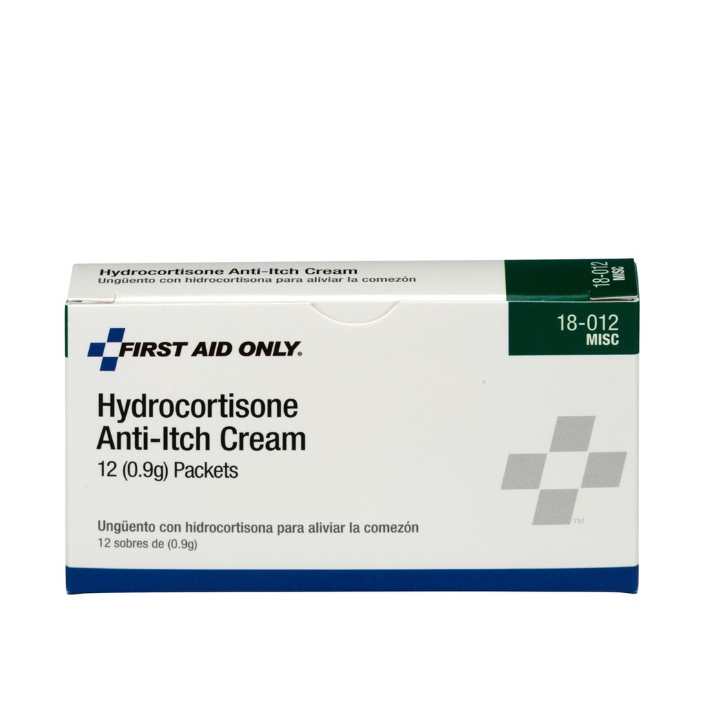 Førstehjælp kun 18- 012 Hydrocortison Cream Pakninger, 12 Greve