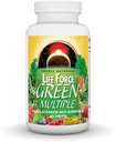 Kilde Naturals Life Force Green Multiple, Energy Activator med Superfoods *, Hjælper med at bringe balance til alle 12 Deep Meatabolic Systems i kroppen * - 45 tabletter
