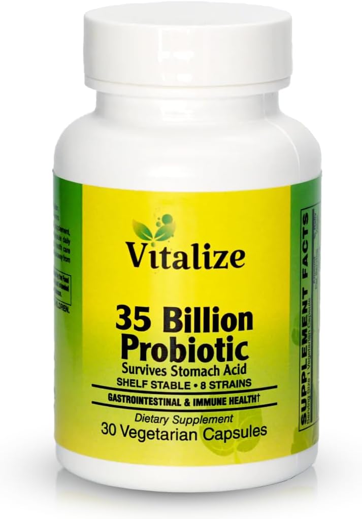 UVitalize - 35 Millioner PROBIOTIC Note 124; Probiotika til kvinder & Mænd